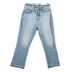 LOFT The Kick Crop High Rise Curvy Fit Denim Jeans Womens Size 29